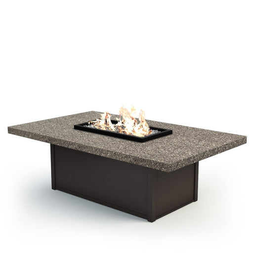Homecrest Stonegate 36" x 60" Rectangular Chat Height Fire Table, studio view