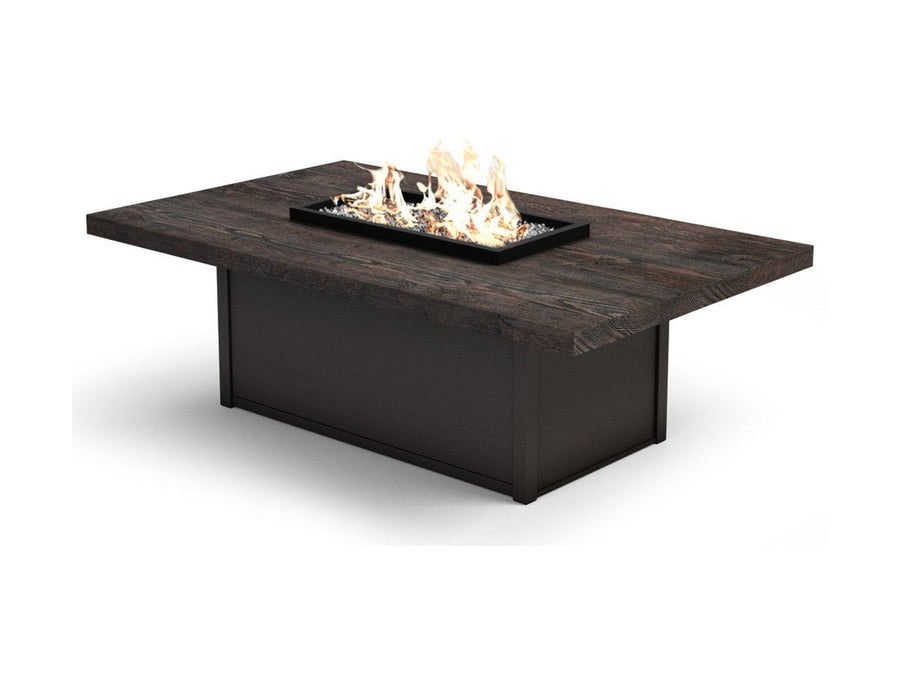 Timber 36" x 60" Rectangular Chat Height Fire Table