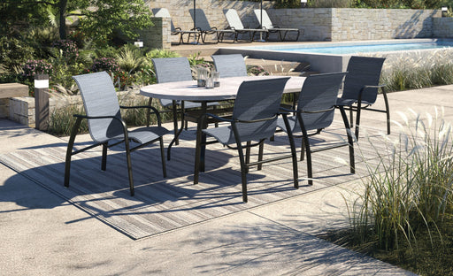 Homecrest Holly Hill 7-Piece Sling Dining Set, as shown