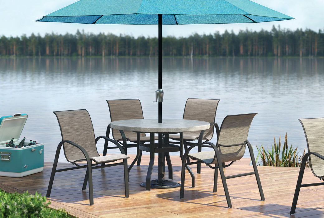 Homecrest Stella 5-Piece Sling Dining Set, as shown