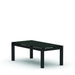 Homecrest Mode 22" x 44" Rectangular Coffee Table, post base, studio view