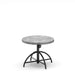 Homecrest Concrete 30" Round Adjustable Height Table, adjustable base, studio view