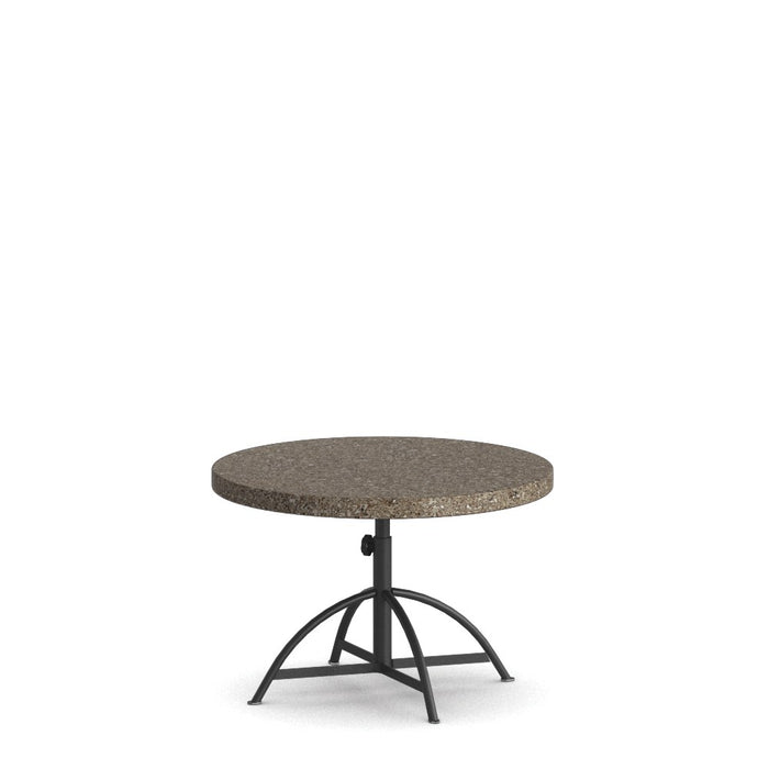 Homecrest Stonegate 30" Round Adjustable Height Table, universal base, studio view