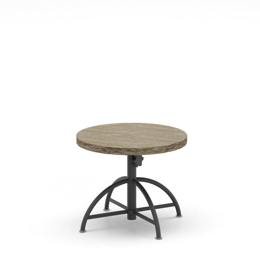 Homecrest Slate 30" Round Adjustable Height Table, universal base, studio view