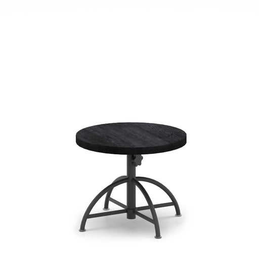 Homecrest Timber 30" Round Adjustable Height Table, universal base, studio view