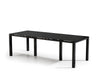 Homecrest Mode 44" x 110" Rectangular Balcony Table, post base, studio view
