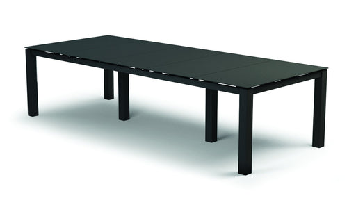 Homecrest Mode 44" x 110" Rectangular Dining Table, post base, studio view