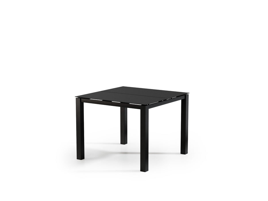 Homecrest Mode 44" Square Balcony Table, post base, studio view