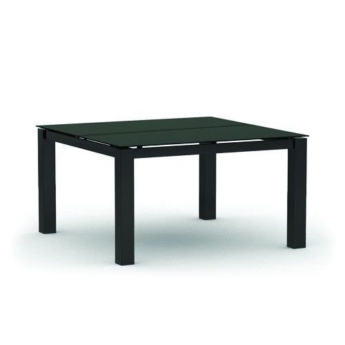 Homecrest Mode 44" Square Chat Table, post base, studio view