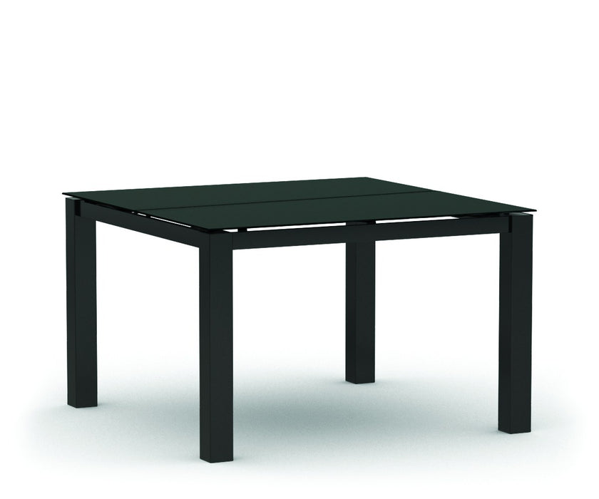 Homecrest Mode 44" Square Dining Table, post base, studio view