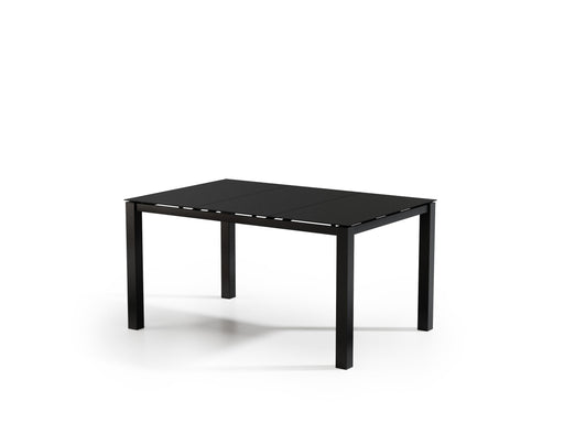 Homecrest Mode 44" x 66" Rectangular Balcony Table, post base, studio view