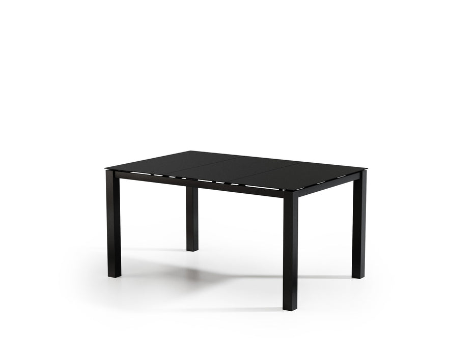 Homecrest Mode 44" x 66" Rectangular Balcony Table, post base, studio view