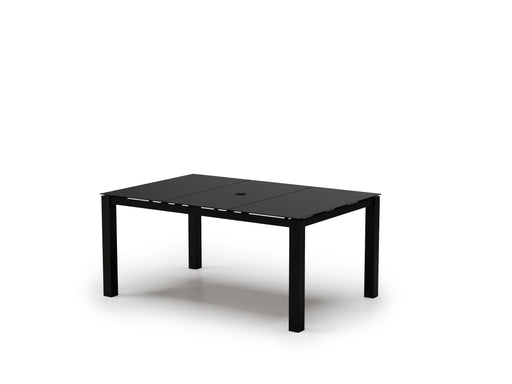 Homecrest Mode 44" x 66" Rectangular Dining Table, post base, studio view