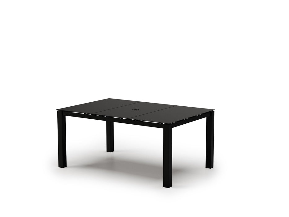 Homecrest Mode 44" x 66" Rectangular Dining Table, post base, studio view