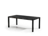 Homecrest Mode 44" x 88" Rectangular Balcony Table, post base, studio view