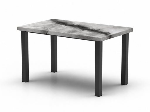 Homecrest Artworks 36" x 60" Rectangular Balcony Table, post base, studio view