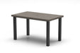 Homecrest Stonegate 36" x 60" Rectangular Balcony Table, post base, studio view