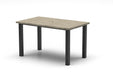 Homecrest Slate 36" x 60" Rectangular Balcony Table, post base, studio view