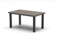 Homecrest Stonegate 36" x 60" Rectangular Dining Table, post base, studio view