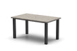 Homecrest Shadow Rock 36" x 60" Rectangular Dining Table, post base, studio view