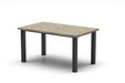 Homecrest Slate 36" x 60" Rectangular Dining Table, post base, studio view