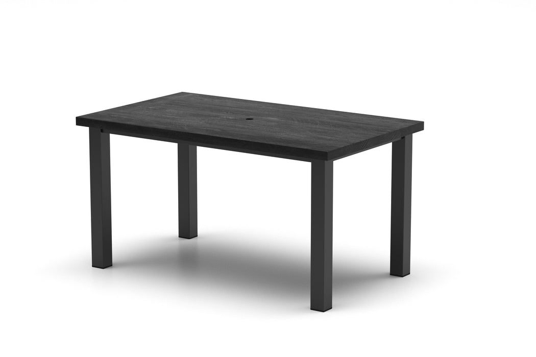 Homecrest Timber 36" x 60" Rectangular Dining Table, post base, studio view