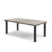 Homecrest Shadow Rock 42" x 82" Rectangular Dining Table, post base, studio view