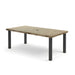 Homecrest Slate 42" x 82" Rectangular Dining Table, post base, studio view