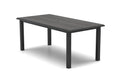 Homecrest Medley 42" x 84" Rectangular Balcony Table, post base, studio view