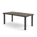 Homecrest Stonegate 42" x 84" Rectangular Balcony Table, post base, studio view