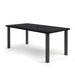 Homecrest Timber 42" x 84" Rectangular Balcony Table, post base, studio view