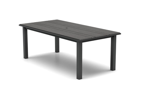 Homecrest Medley 42" x 84" Rectangular Dining Table, post base, studio view