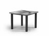 Homecrest Artworks 42" Square Balcony Table, post base, studio view