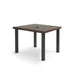 Homecrest Stonegate 42" Square Balcony Table, post base, studio view