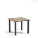 Homecrest Slate 42" Square Balcony Table, post base, studio view