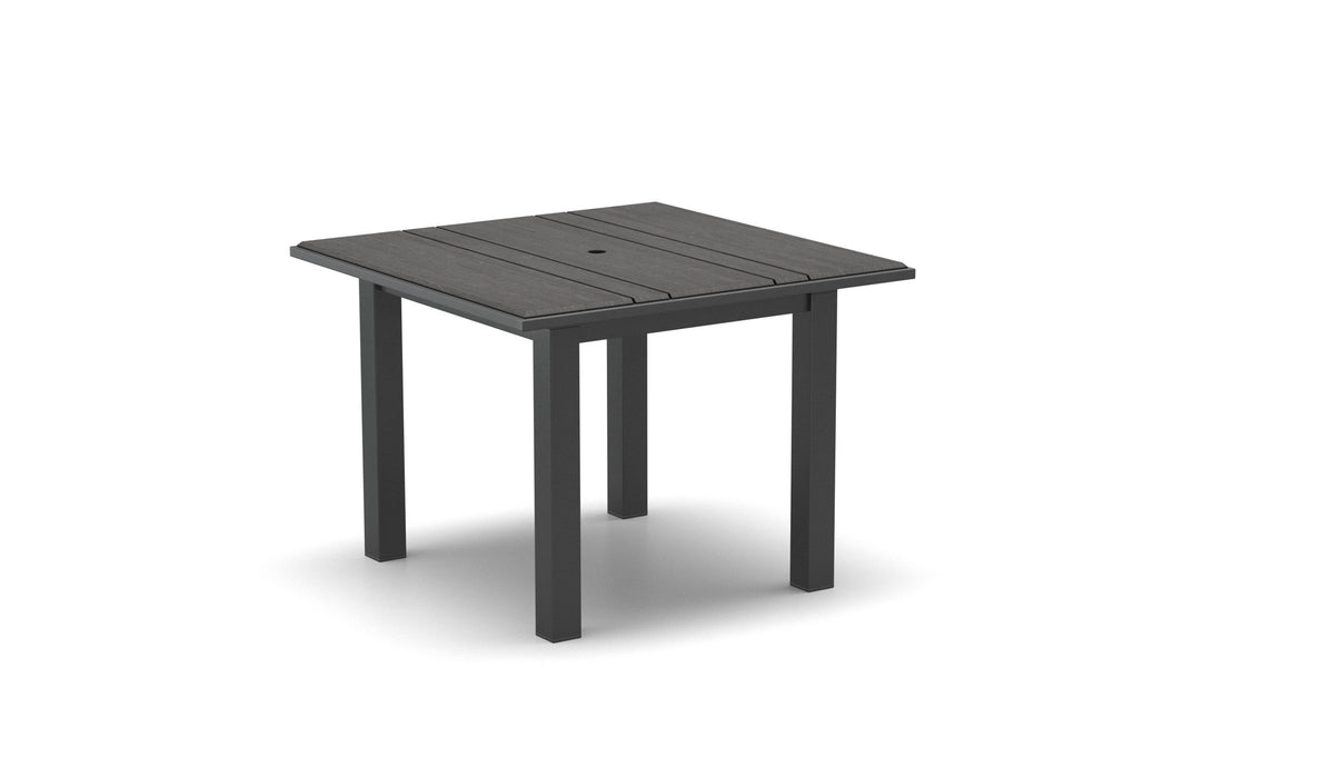 Homecrest Medley 42" Square Dining Table, post base, studio view