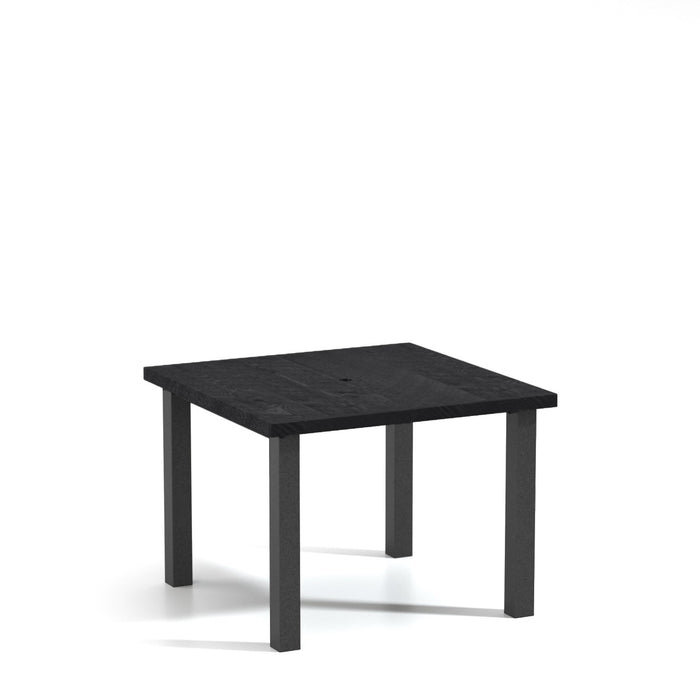 Homecrest Timber 42" Square Dining Table, post base, studio view