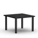 Homecrest Timber 48" Square Balcony Table, post base, studio view