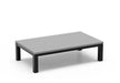 Homecrest Eden 35.5" x 60" Rectangular Coffee Table, post base, studio view