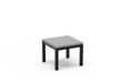 Homecrest Eden 23.5" Square Side Table, post base, studio view