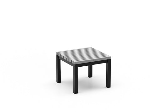 Homecrest Eden 23.5" Square Side Table, post base, studio view