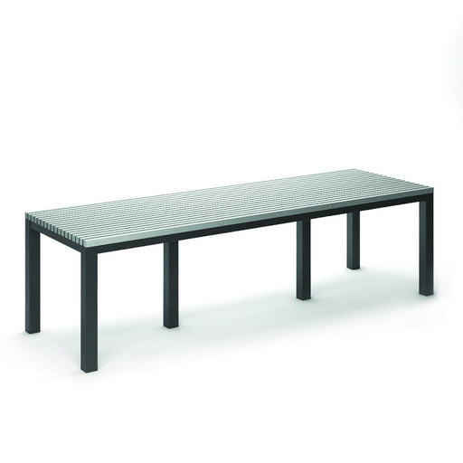 Homecrest Eden 35.5" x 110" Rectangular Dining Table, post base, studio view