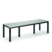Homecrest Eden 35.5" x 110" Rectangular Dining Table, post base, studio view