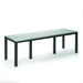 Homecrest Eden 35.5" x 110" Rectangular Balcony Table, post base, studio view