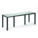 Homecrest Eden 35.5" x 110" Rectangular Bar Table, post base, studio view