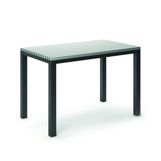 Homecrest Eden 35.5" x 60" Rectangular Bar Table, post base, studio view