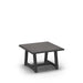 Homecrest Medley 25" Square Side Table, trestle base, studio view