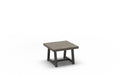 Homecrest Stonegate 24" Square End Table, trestle base, studio view