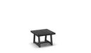 Homecrest Timber 24" Square Side Table, trestle base, studio view