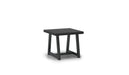 Homecrest Timber 24" Square End Table, trestle base, studio view